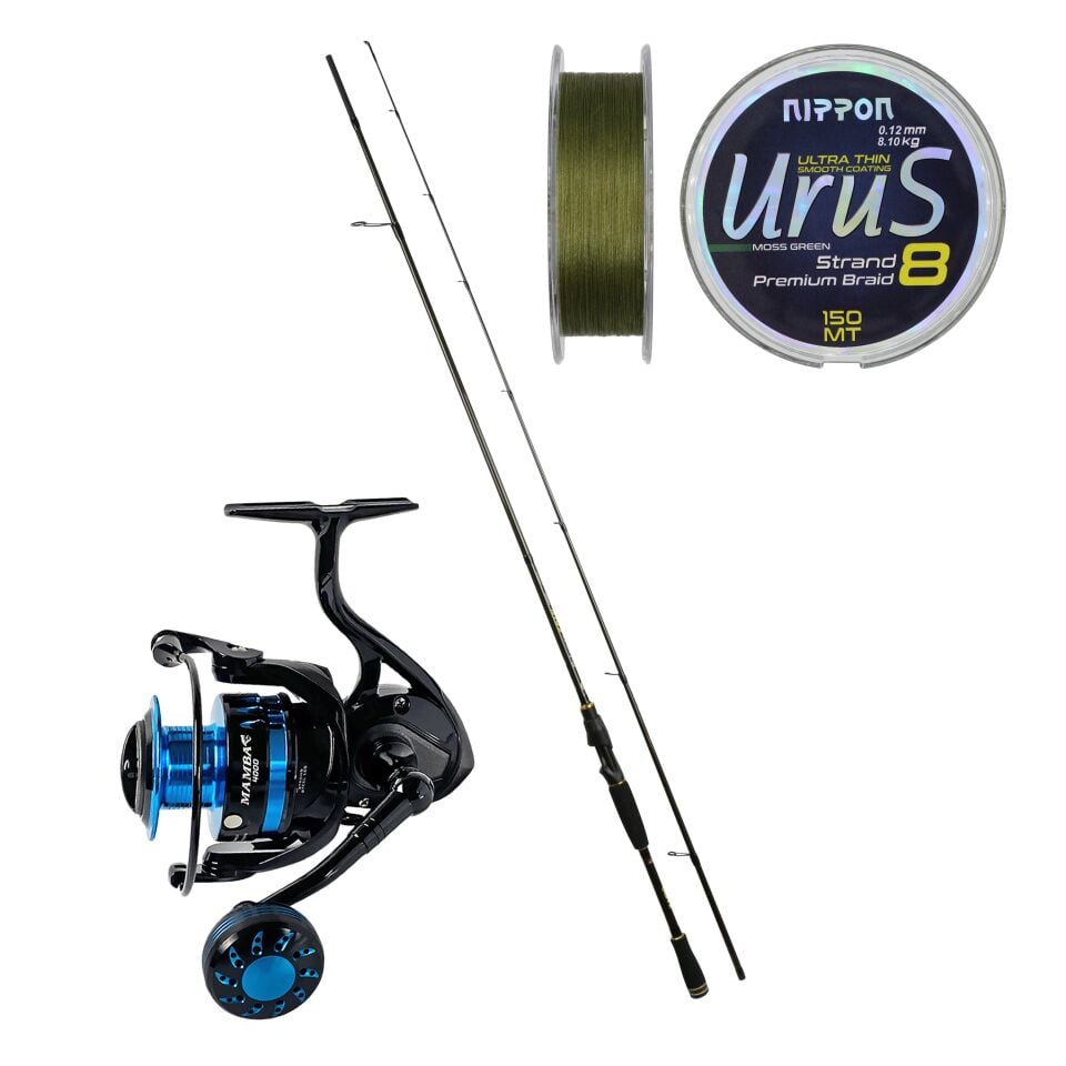 Kaido Potamax 265 cm 10-40 gr + Ajiking Mamba 4000 Spin Olta Seti