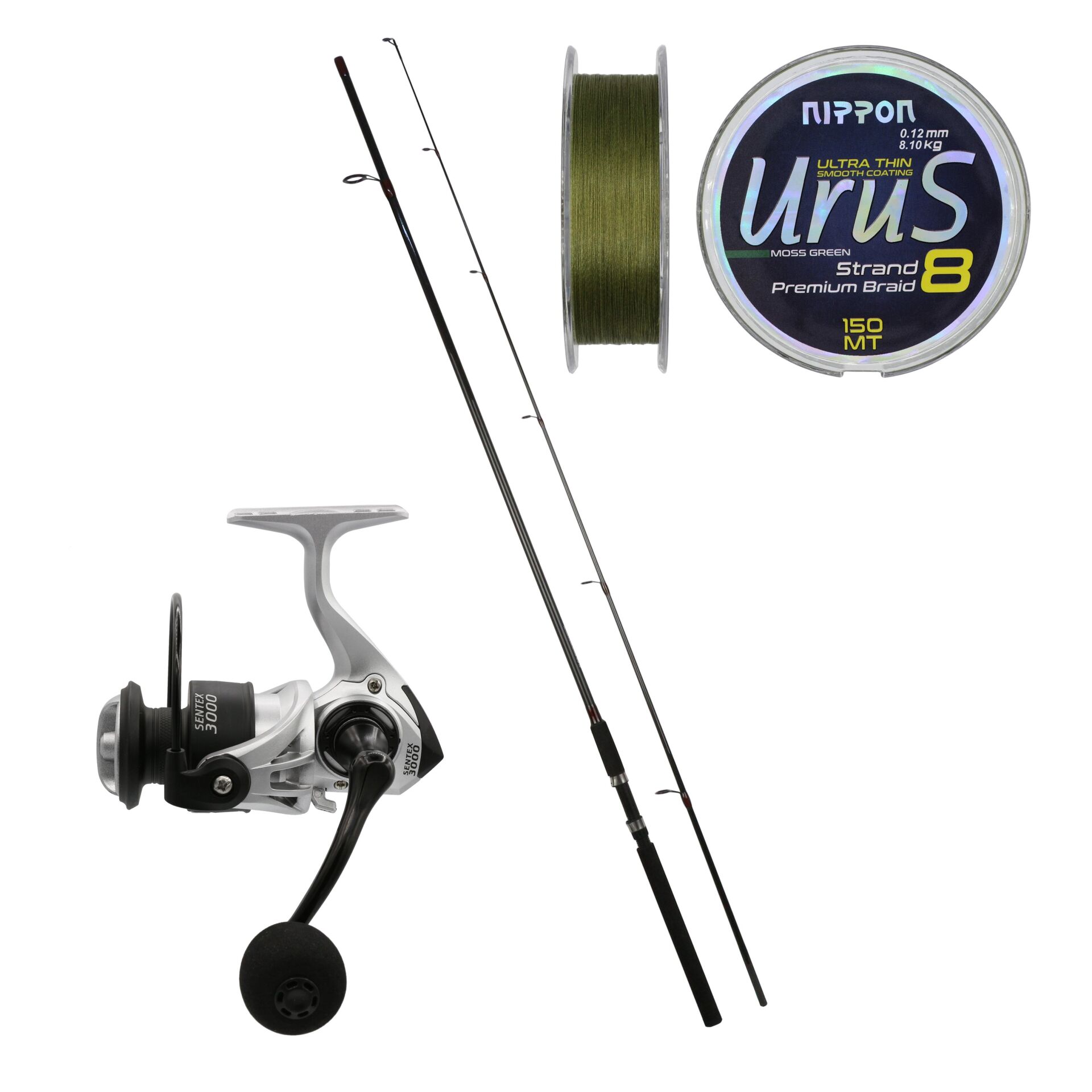 Eurofish Saxon 270 cm 10-40 gr + Eurofish Sentex Gri 3000 Spin Olta Seti