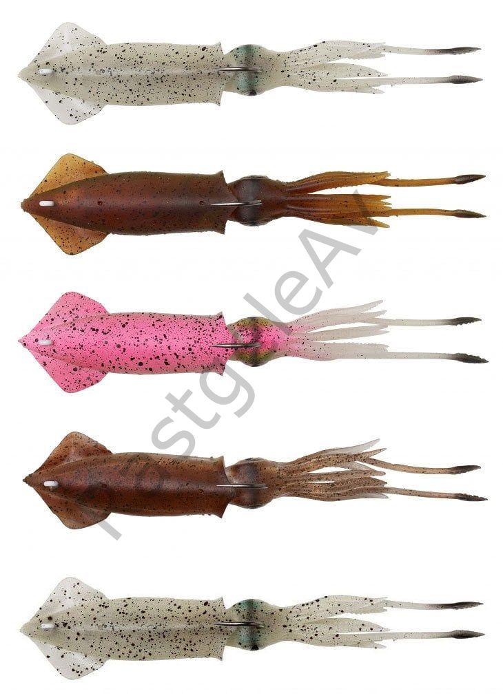 Savage gear 3D TPE Swim Squid 125mm 25g 2 Adet Suni Yem Green Eye