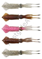 Savage gear 3D TPE Swim Squid 125mm 25g 2 Adet Suni Yem Red Brown