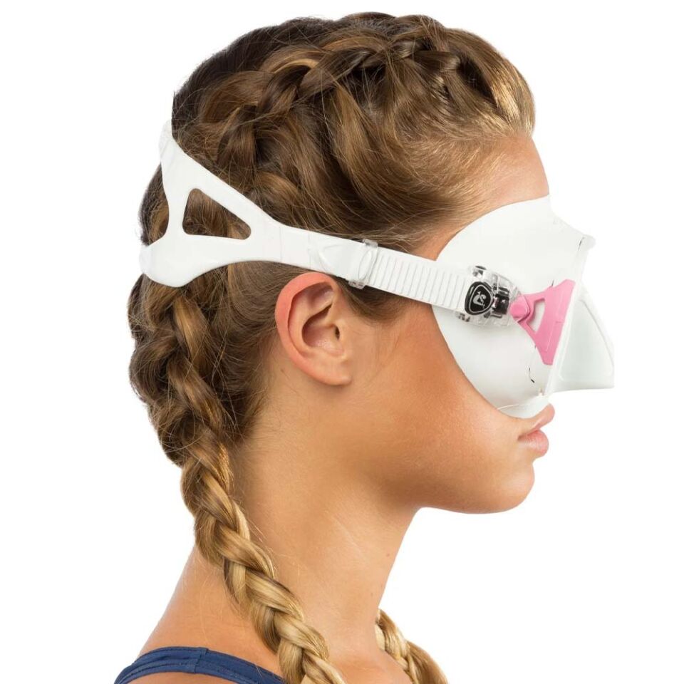 Cressi Calibro Dalış Maskesi CLEAR-WHITE-PINK