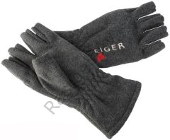 Eiger Fleece Glove Half Fingers Dark Grey L