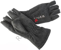 Eiger Fleece Glove Half Fingers Dark Grey M