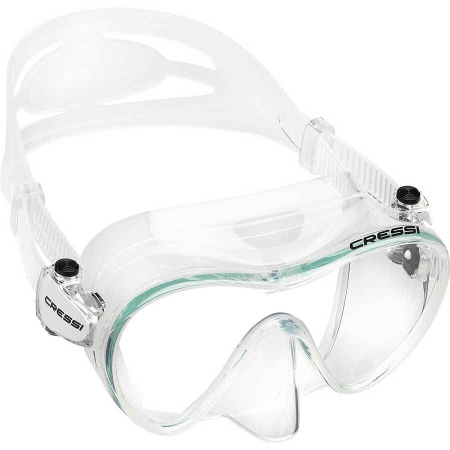 Cressi F1 Frameless Dalış Maskesi CLEAR-CLEAR - YETİŞKİN