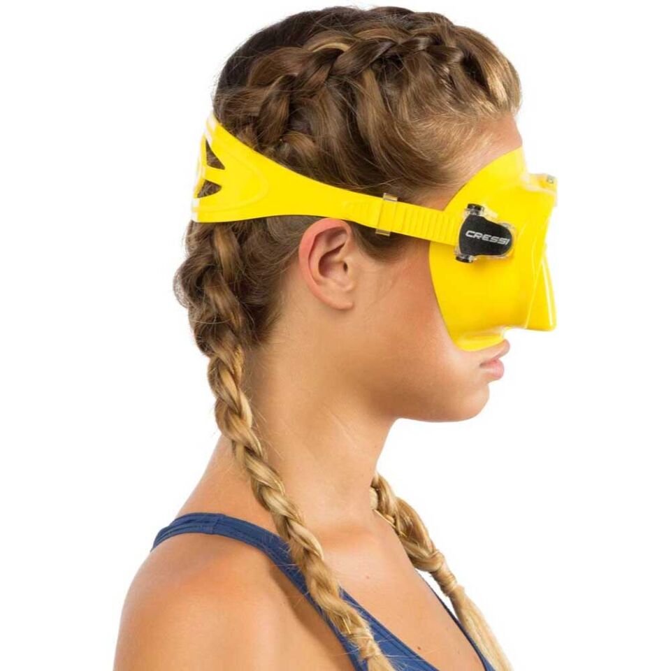 Cressi F1 Frameless Dalış Maskesi YELLOW-YELLOW - ÇOCUK