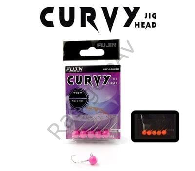 Fujin Curvy Pink Glow Jig Head