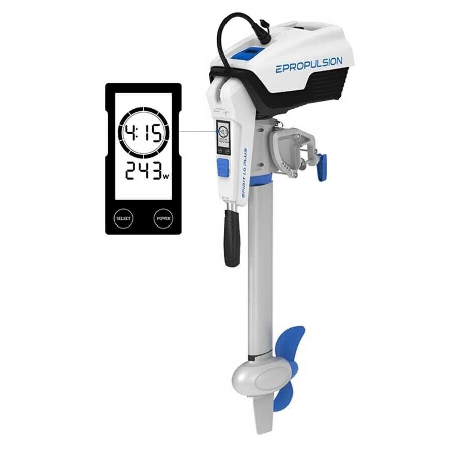 ePropulsion Spirit 1.0 Plus 1 kw-3 Hp Kısa Şaft Elektrikli Dıştan Takma Deniz Motoru