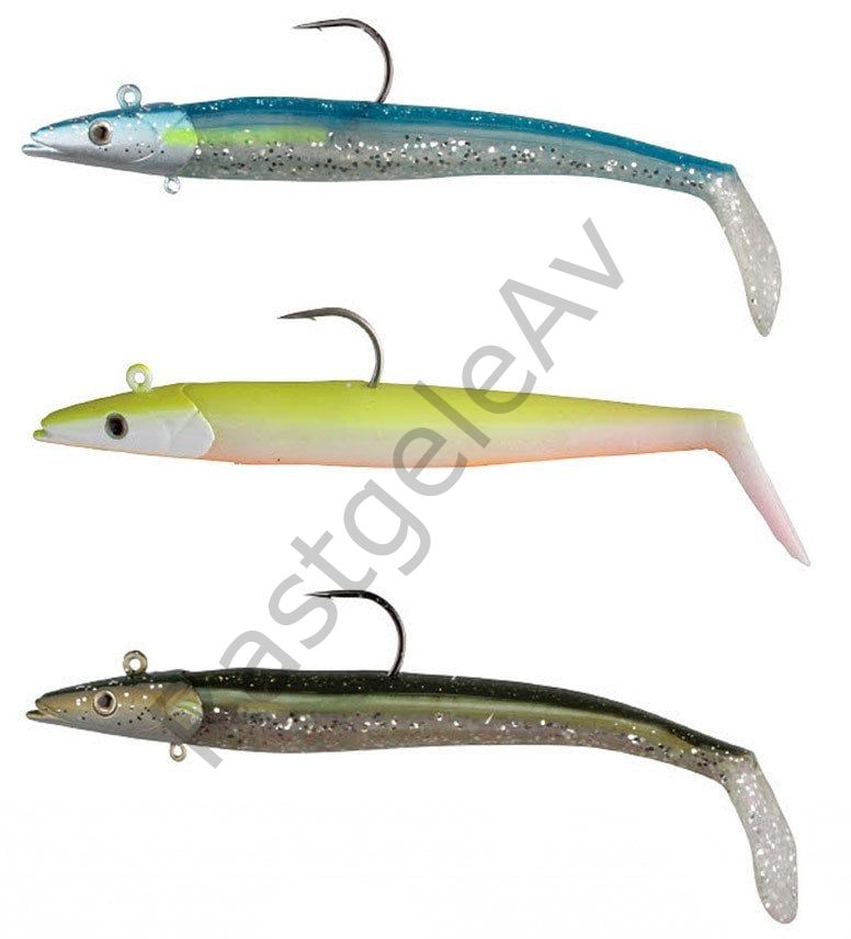 Savage gear Sandeel 20cm 150g 2+1 Adet Suni Yem Blue Silver