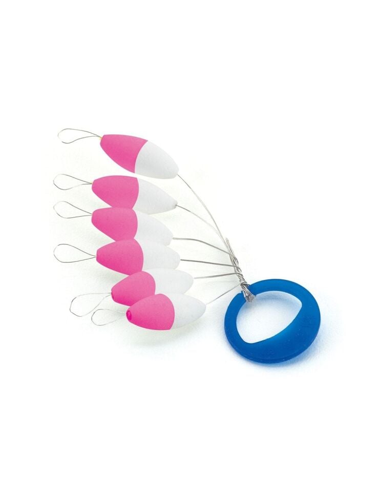 Float Oval 7x15mm White/Pink (6) Yüzdürücü Stoper