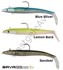 Savage gear Sandeel 20cm 150g 2+1 Adet Suni Yem Lemon Back