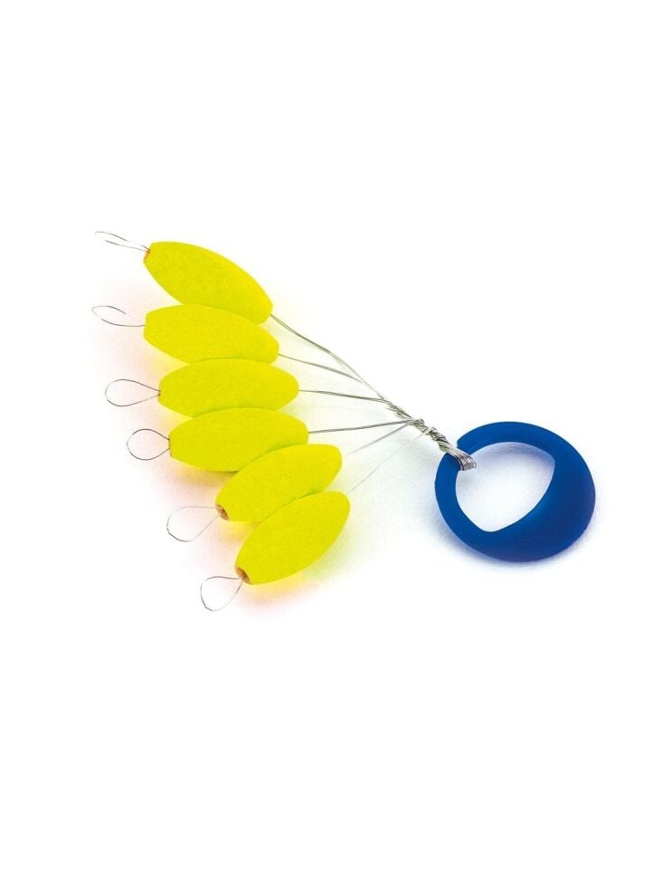 Float Oval 7x15mm #2 Yellow (6) Yüzdürücü Stoper