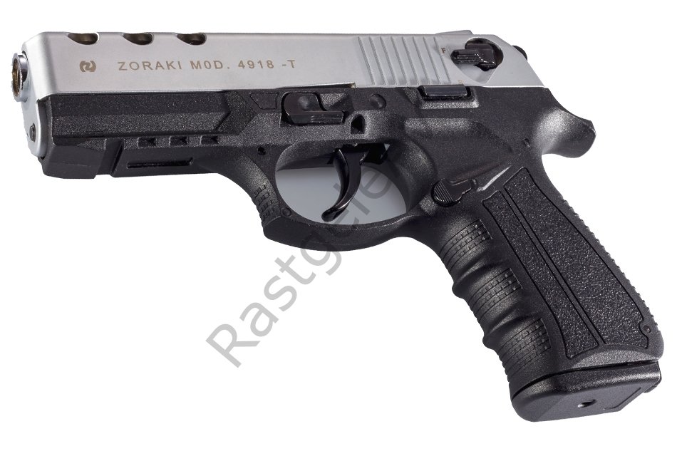 Zoraki 4918 - 9mm Mat Krom Kurusıkı Tabanca