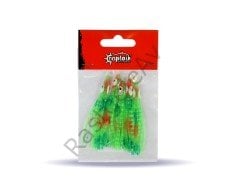 Captain 3594 Octopus Curly 6cm Ahtapot Sübye 5'li Paket Suni Yem