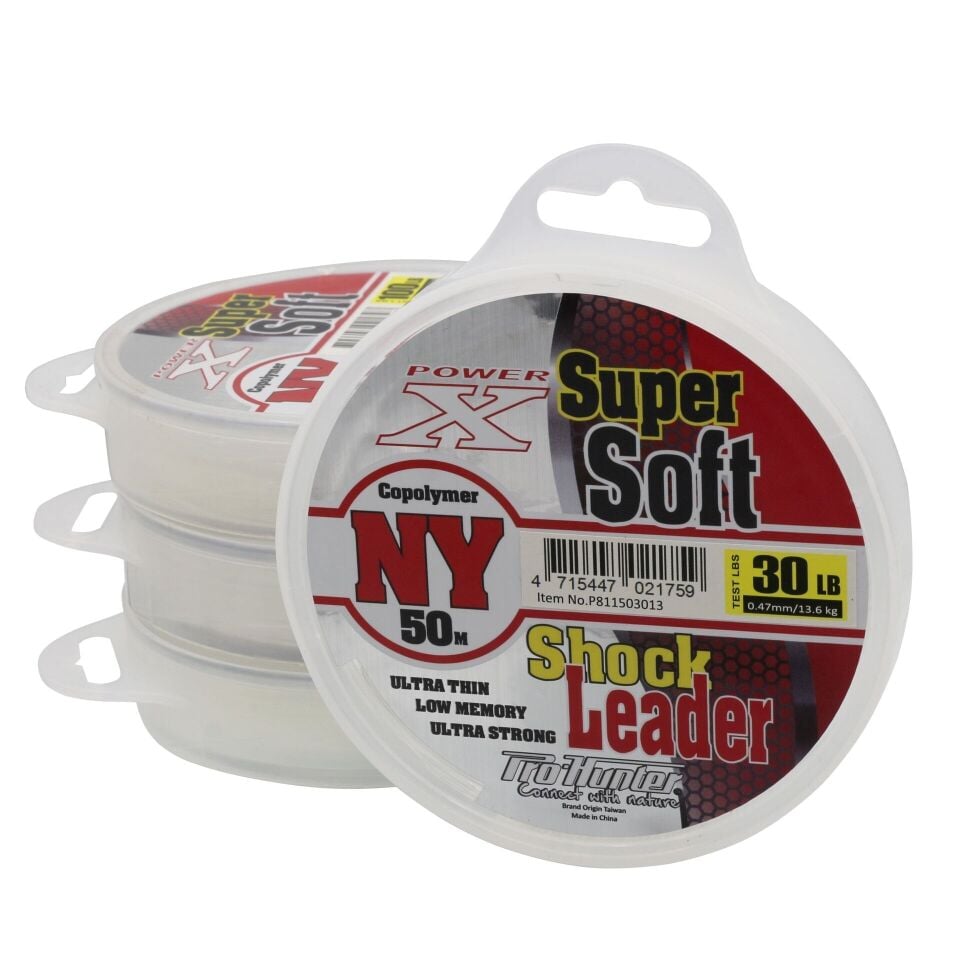 Super Soft -NY 50 m Shock Leader Misinası Power X