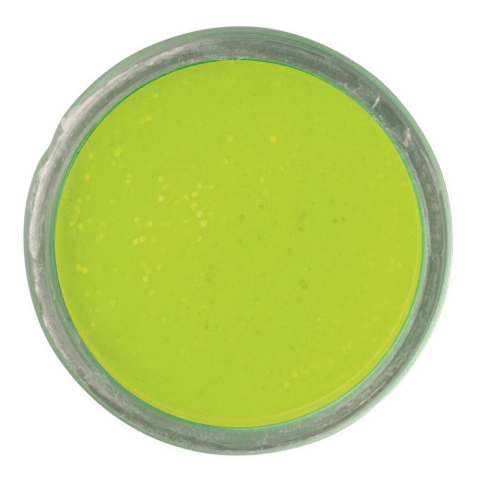 Berkley Powerbait Natural Glitter Trout Bait Crustacea Sahte Yemi CHARTREUSE - 50 GR