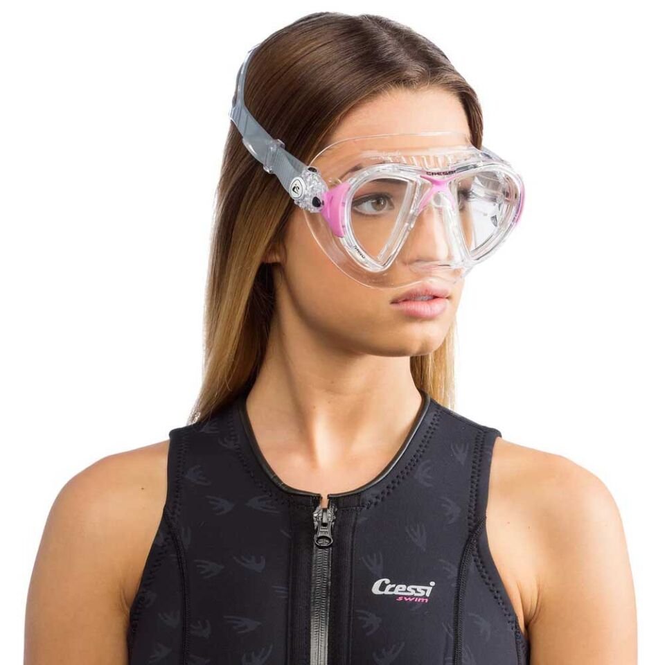 Cressi Nano Dalış Maskesi CLEAR-PINK
