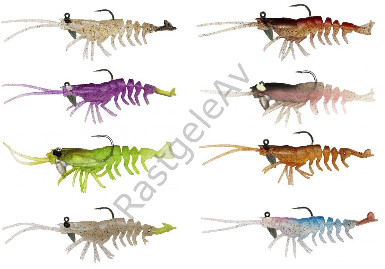 Savage Gear 3D Shrimp RTF 9 cm 7 gr Suni Yem 2 Adet Avocado