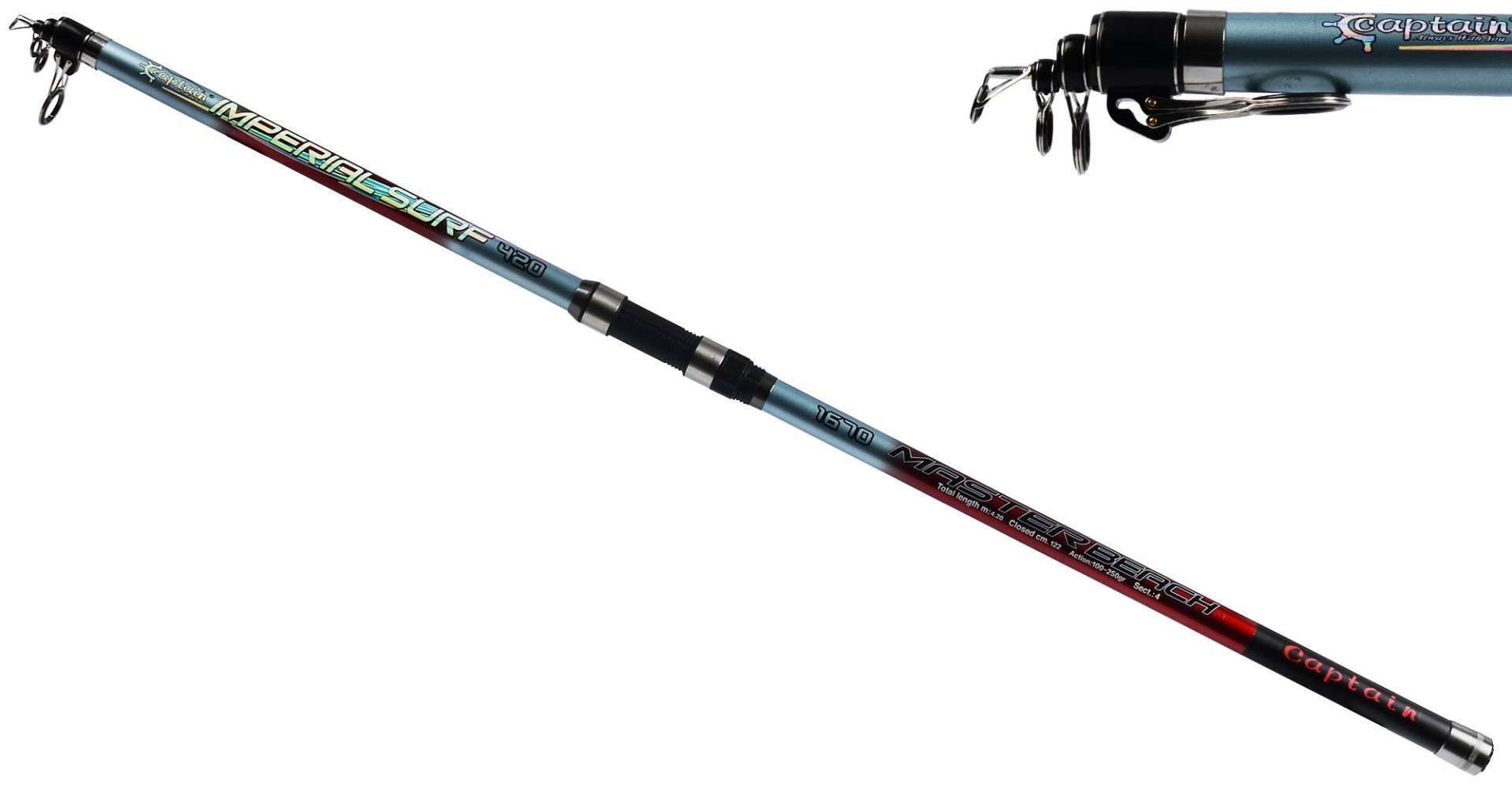 Captain 1670 İmperial Tele Surf Kamış 100-250gr Atar Standart - 360 CM