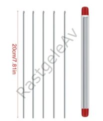Captain 7657 Yem Şişi 1mm Canlı Yem Takmak İçin 25cm İnox Şiş 5li Paket
