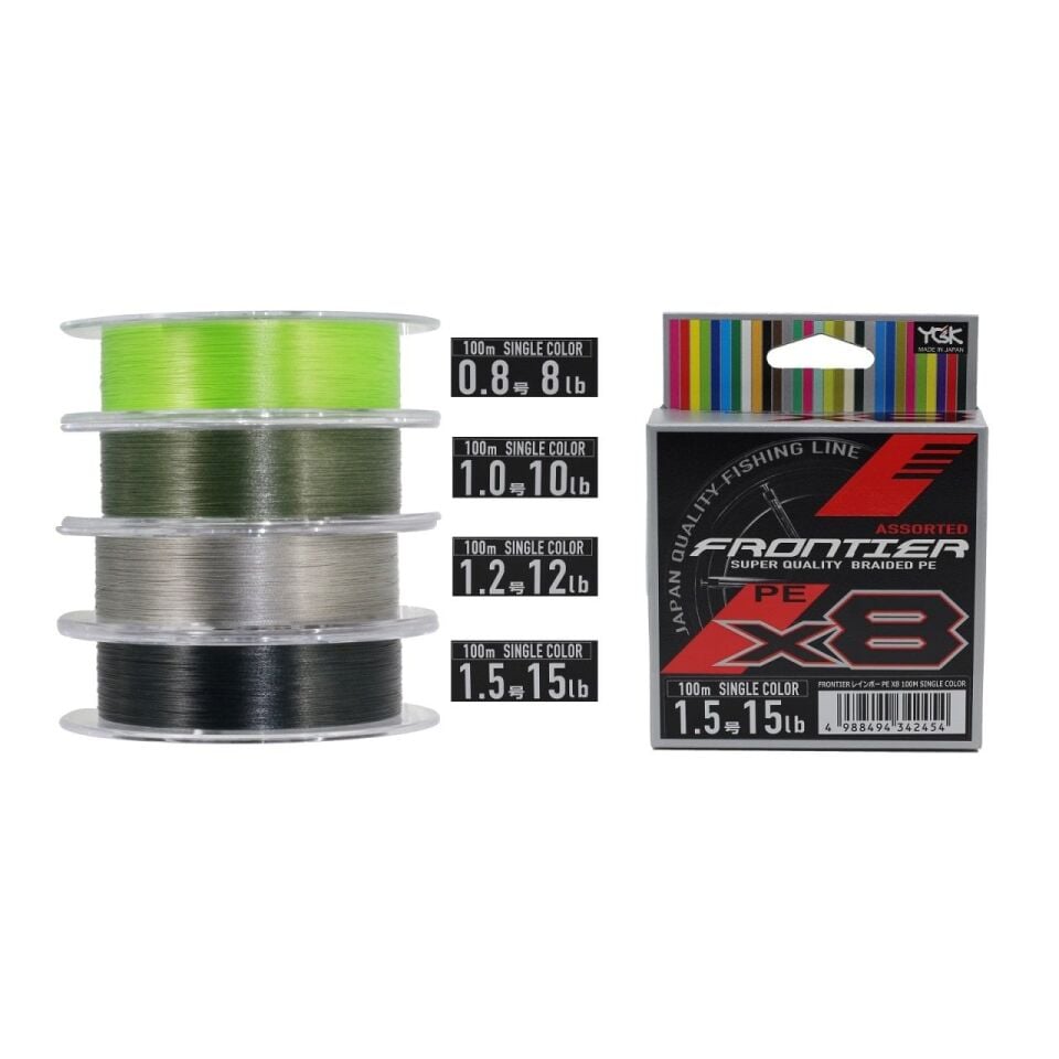 Assorted Frontier PE X8 SC 100 Mt