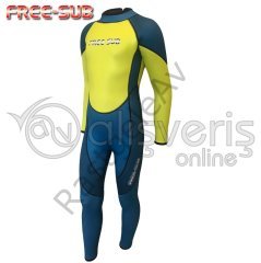 FREE-SUB ÇOCUK SÖRF ve DALIŞ ELBİSESİ TURKUAZ 3MM