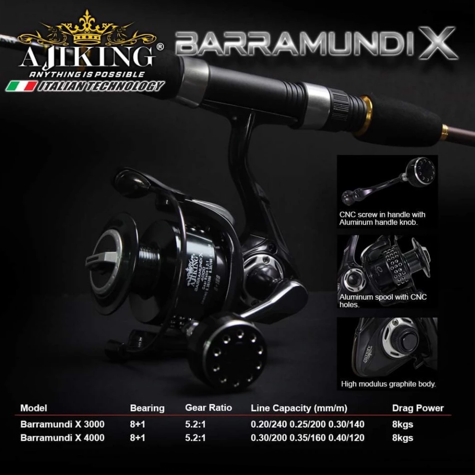 Barramundi X 3000 Makine (8+1Bb)