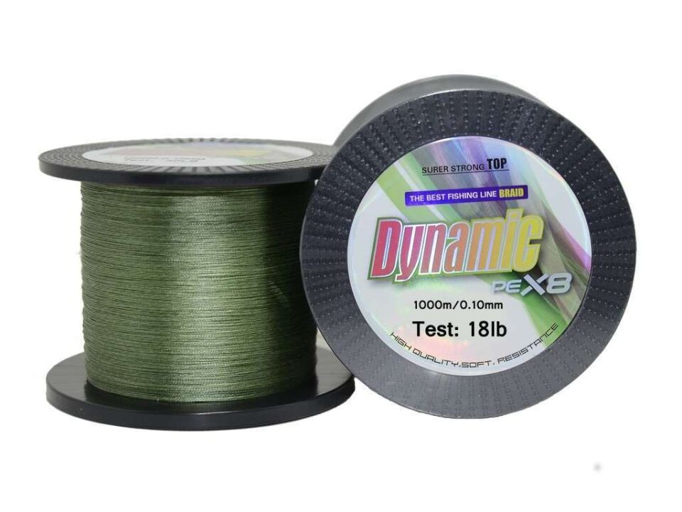 Captain Dynamic PE 8 Örgü İpi Misina 1000mt Yeşil Standart - 0.12 MM