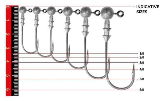 Nomura NM90010030 Round Jig Head 3lü Paket İğne:3/0no 10gr