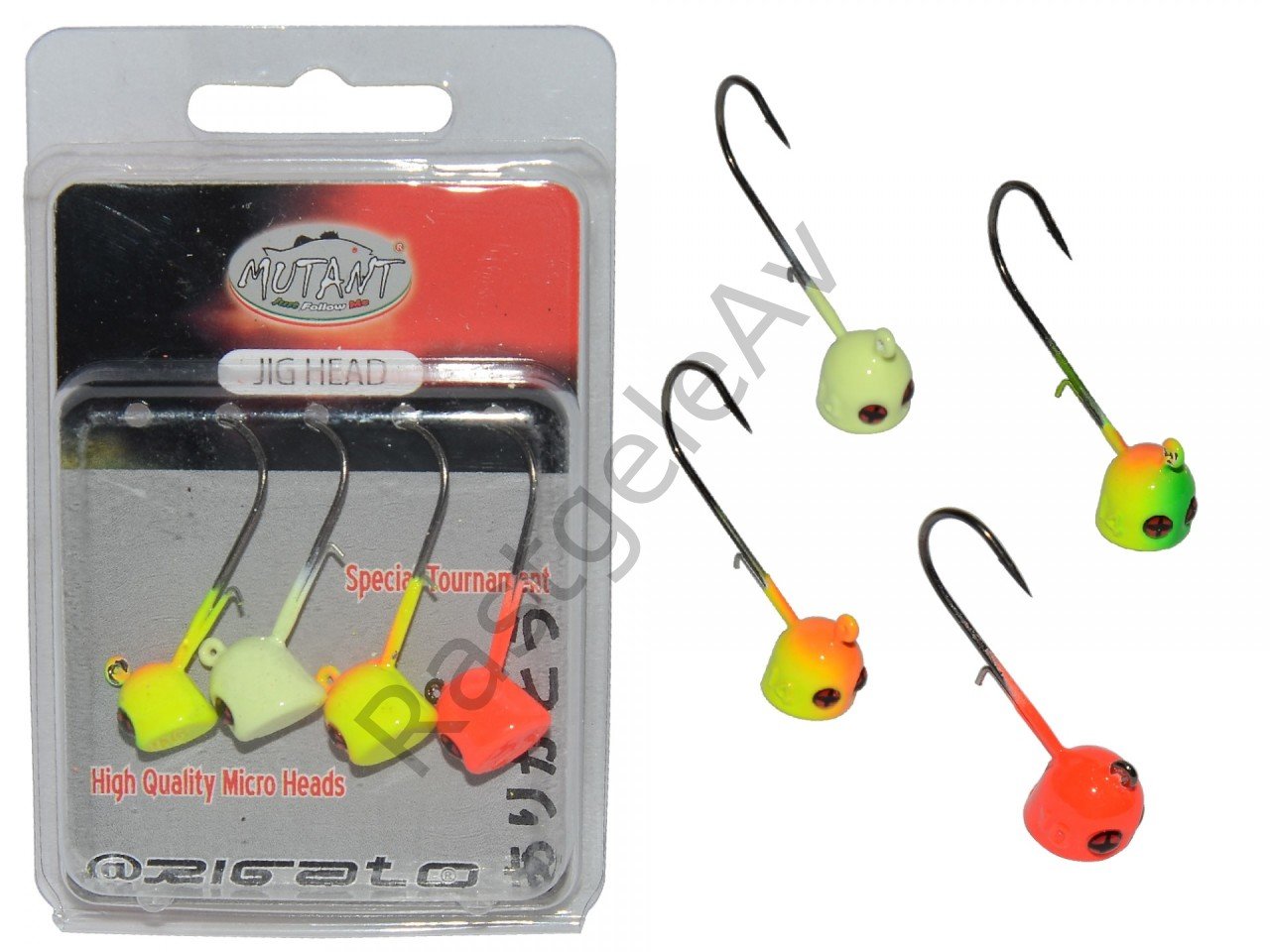 Mutant 6413 Jig Head Rigato Moite 4'lü Mix Set Tırnaklı Jig Head