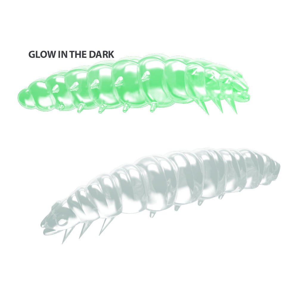 Libra Lures Larva Cheese Suni Yem GLOW UV GREEN - 35MM