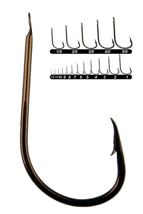 Youvella 1404 Kısa Pala Dövme Papağan Olta İğnesi 100lü Kutu Bronz