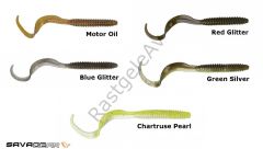 Savage gear LB Rib Worm 90 mm 10 Adet Suni Yem Chartreuse Pearl