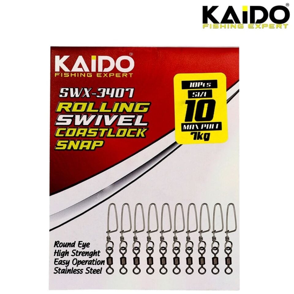 SWX-3407 Rolling Swivel Coastlock Snap (10 Pcs)