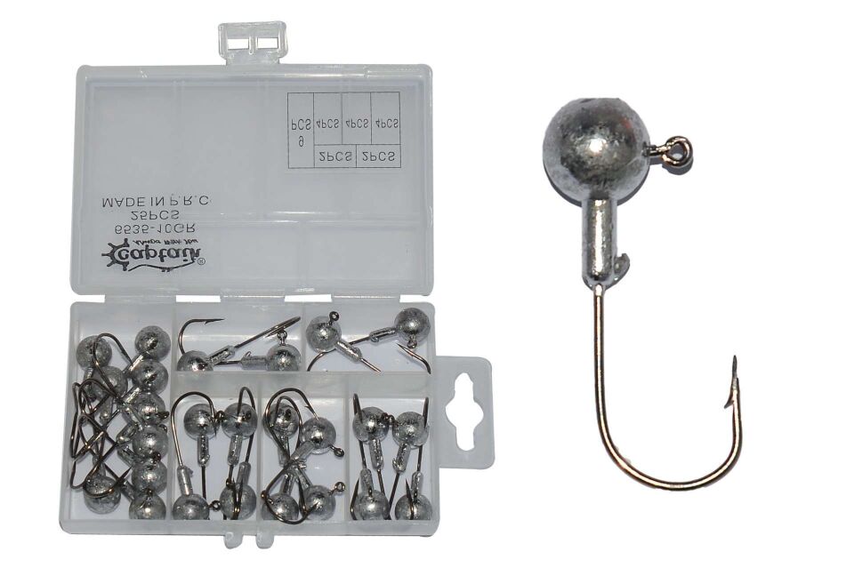 Captain 6435 Compact Eco Kutulu Jig Head Seti Standart - 7GR-30ADET