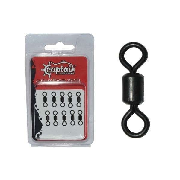 Captain 5006 Rulmanlı Fırdöndü 10lu Paket Mat Black