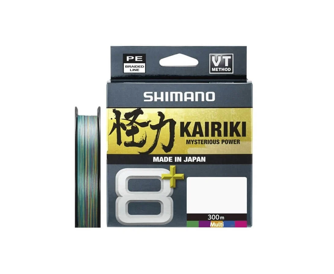 Shimano Kairiki + 8x 300 Mt Multi Color İp Misina 0.28 MM