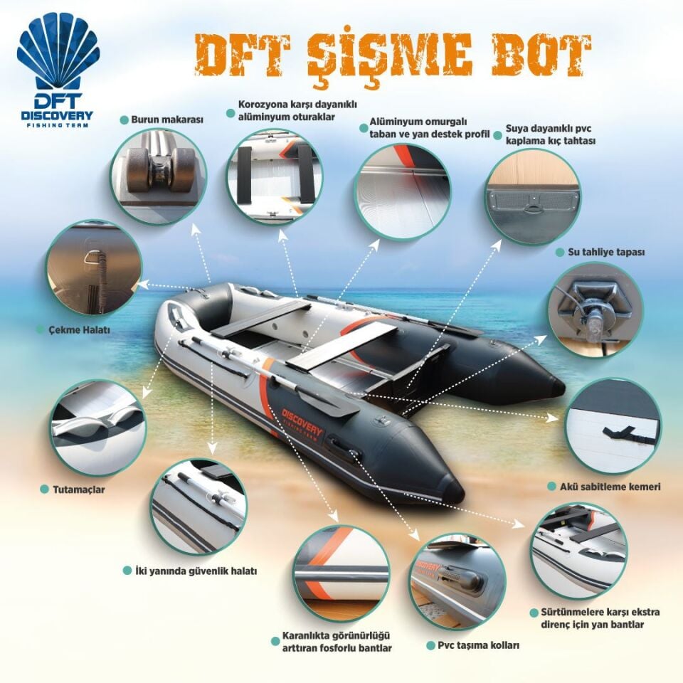 Discovery MX330AL 330 cm Alüminyum Tabanlı Şişme Bot