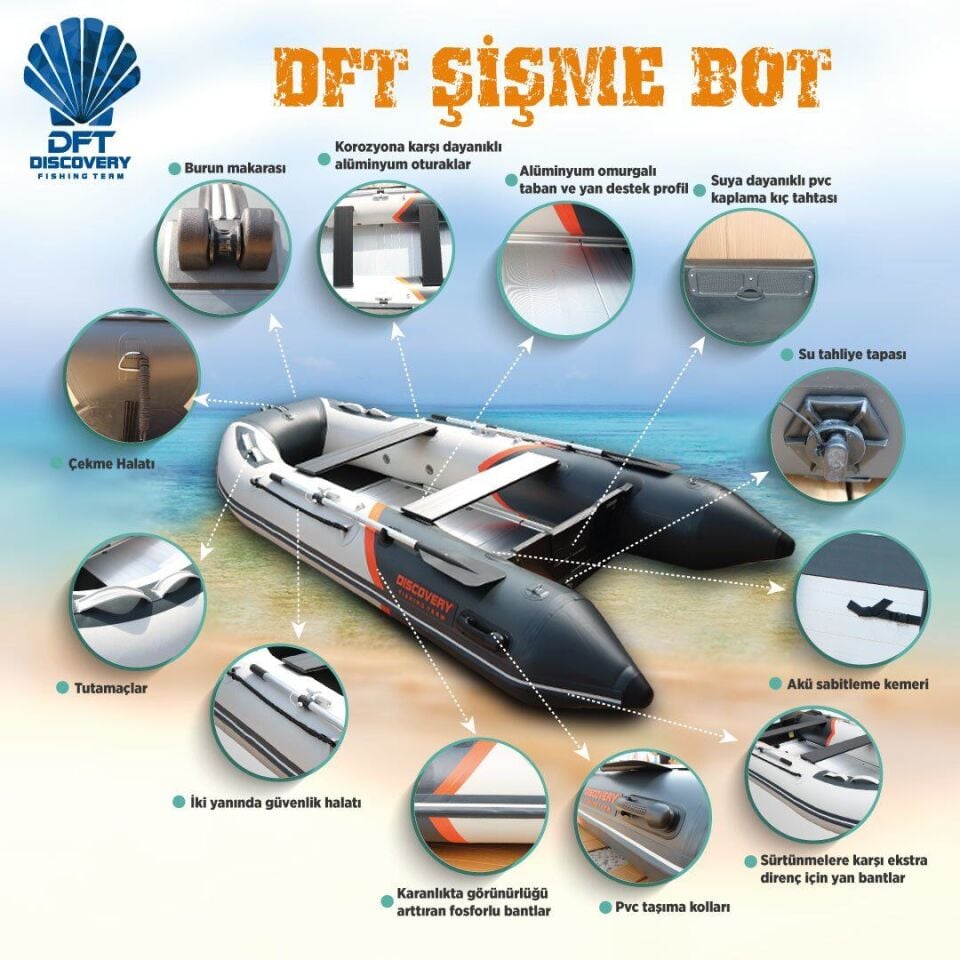 Discovery MX360AL 360 cm Alüminyum Tabanlı Şişme Bot