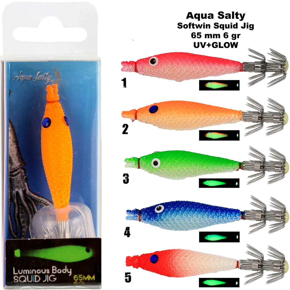 Softwin Squid Jig 65mm 6Gr