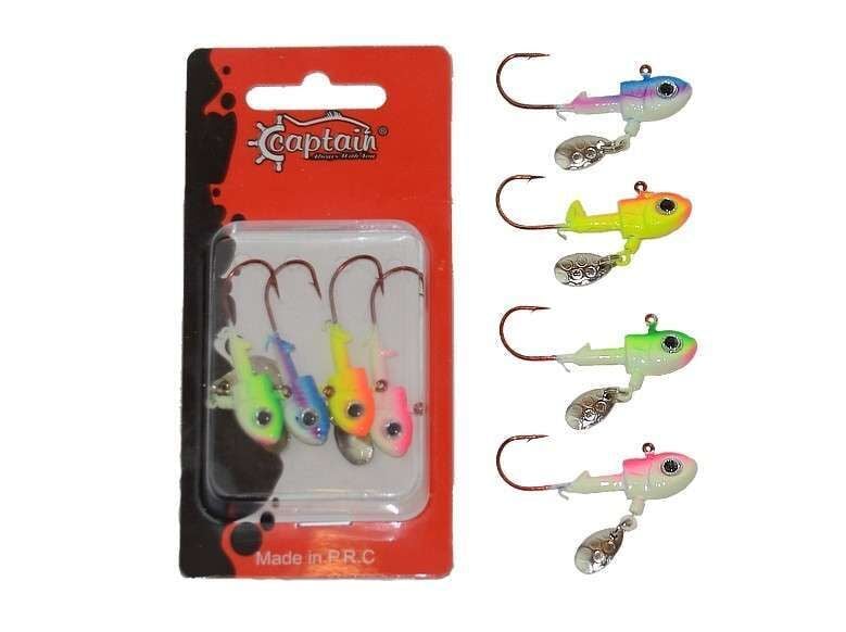 Captain 6416 Jig Head Rapstory 4lü Mix Set Kaşıklı Jig Head