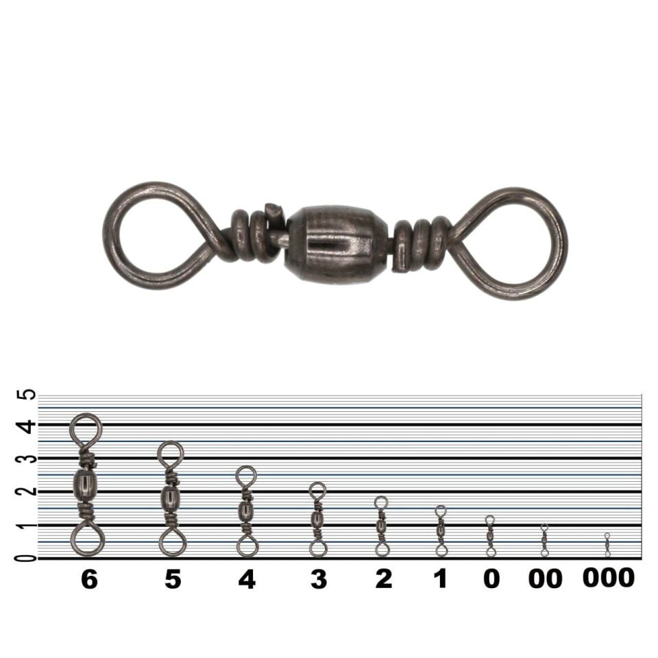 Düz Fırdöndü Black Nickel 144'lü