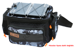Fujin Black Camo Helper Bag - Balıkçı Çantası