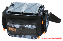 Fujin Black Camo Helper Bag - Balıkçı Çantası