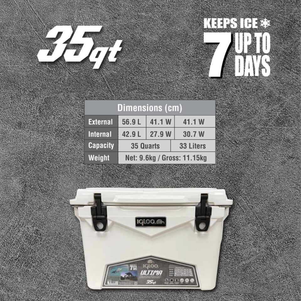 IGLOO Ultima 35 Qt RotoMold Buzluk 33 Litre
