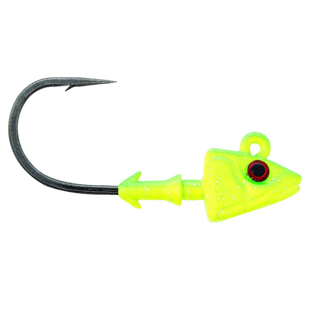 Mustad Sd824 Shad Jighead Sahte Yemi CH - CHARTREUSE - 14GR - 3LU - 4-0