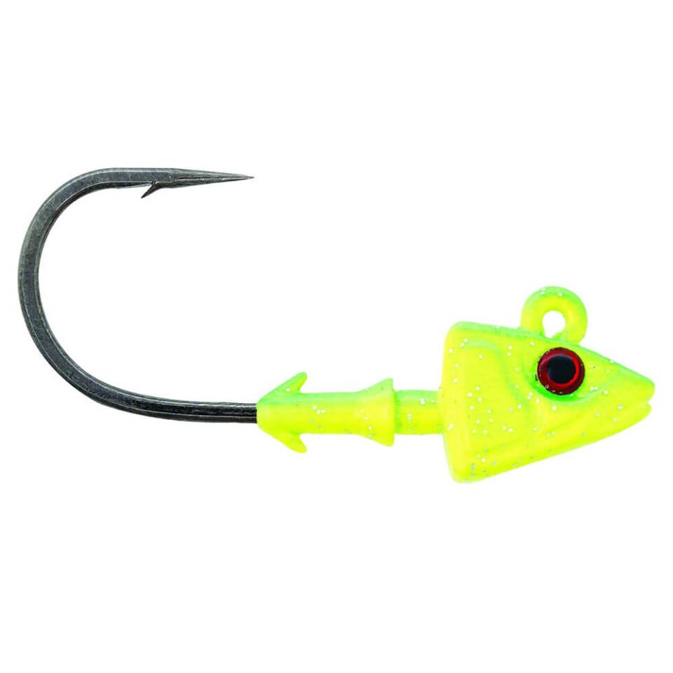 Mustad Sd824 Shad Jighead Sahte Yemi CH - CHARTREUSE - 14GR - 3LU - 4-0