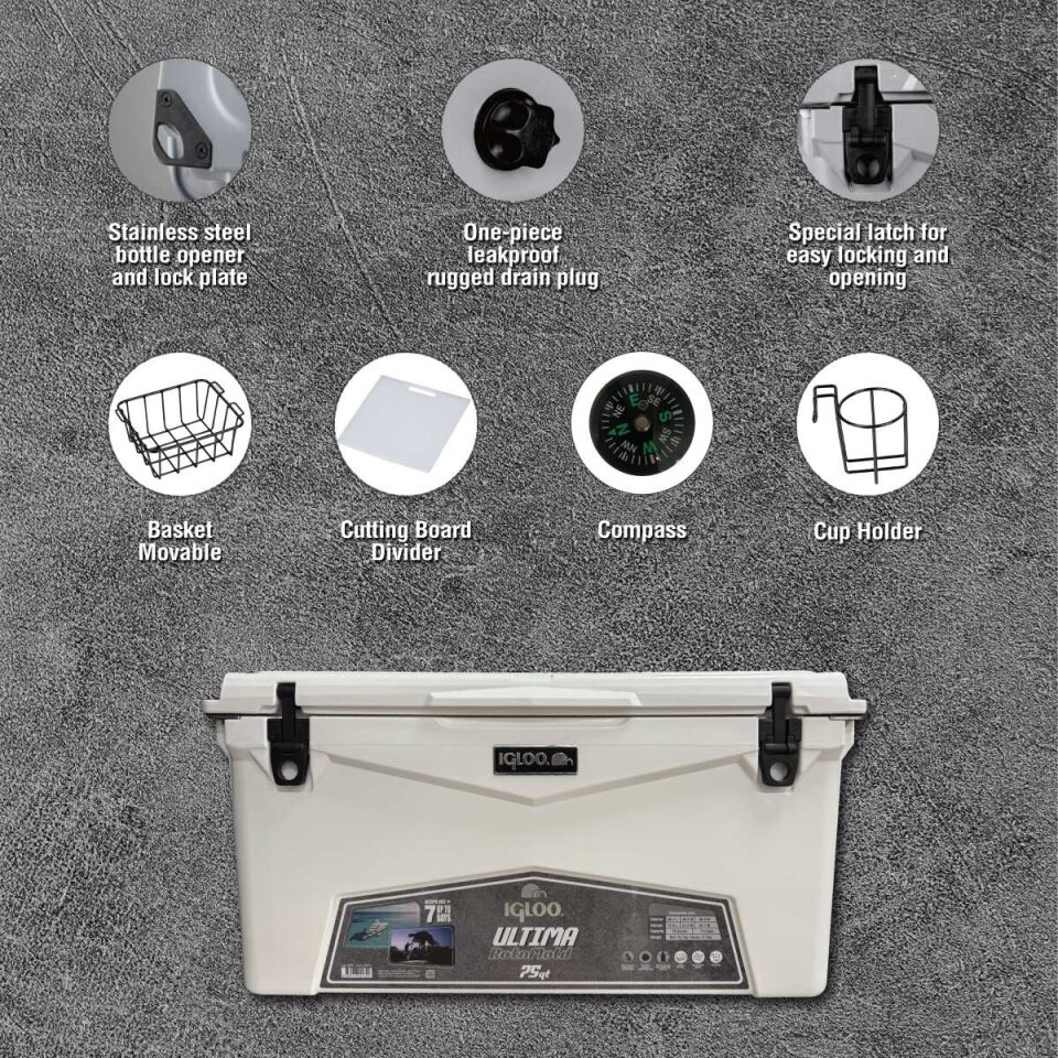 IGLOO Ultima 75 Qt RotoMold Buzluk 71 Litre