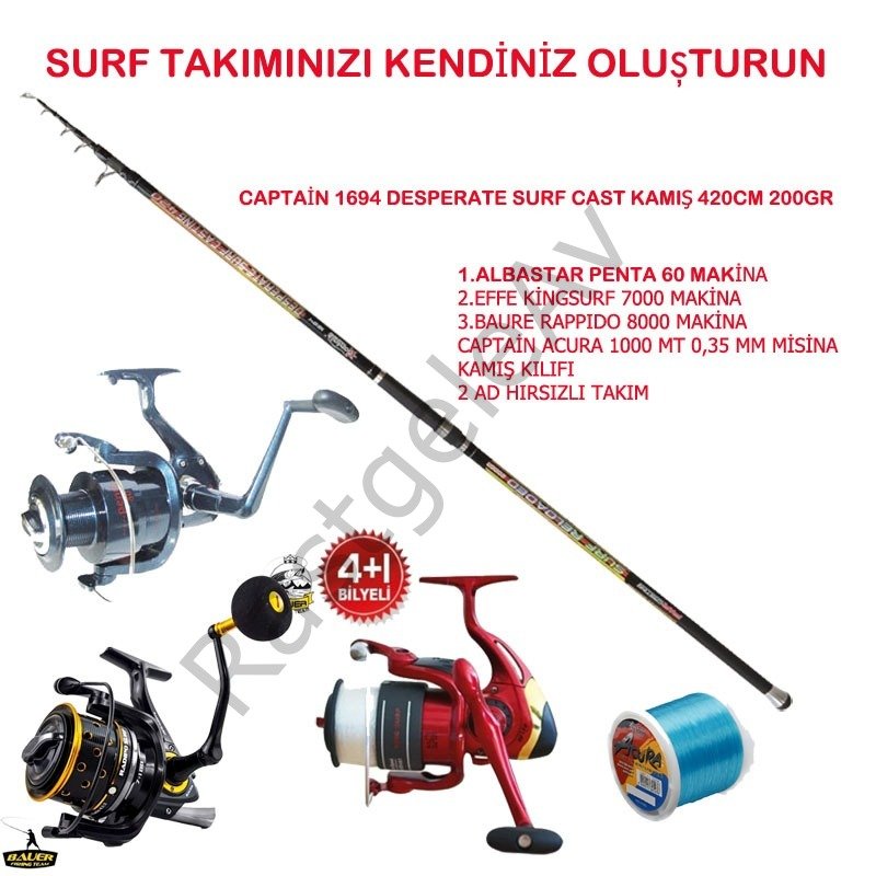 KAPTAN DESPERATE KAMIŞ & RAPİDO, KING SURF, PENTA MAKİNA SET