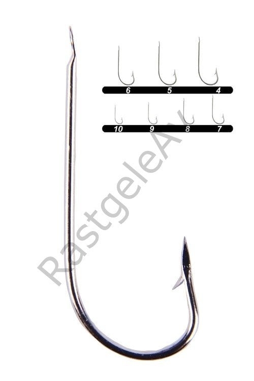 Youvella 1207 Palalı Çapraz Olta İğnesi 100'lü Kutu Nikel