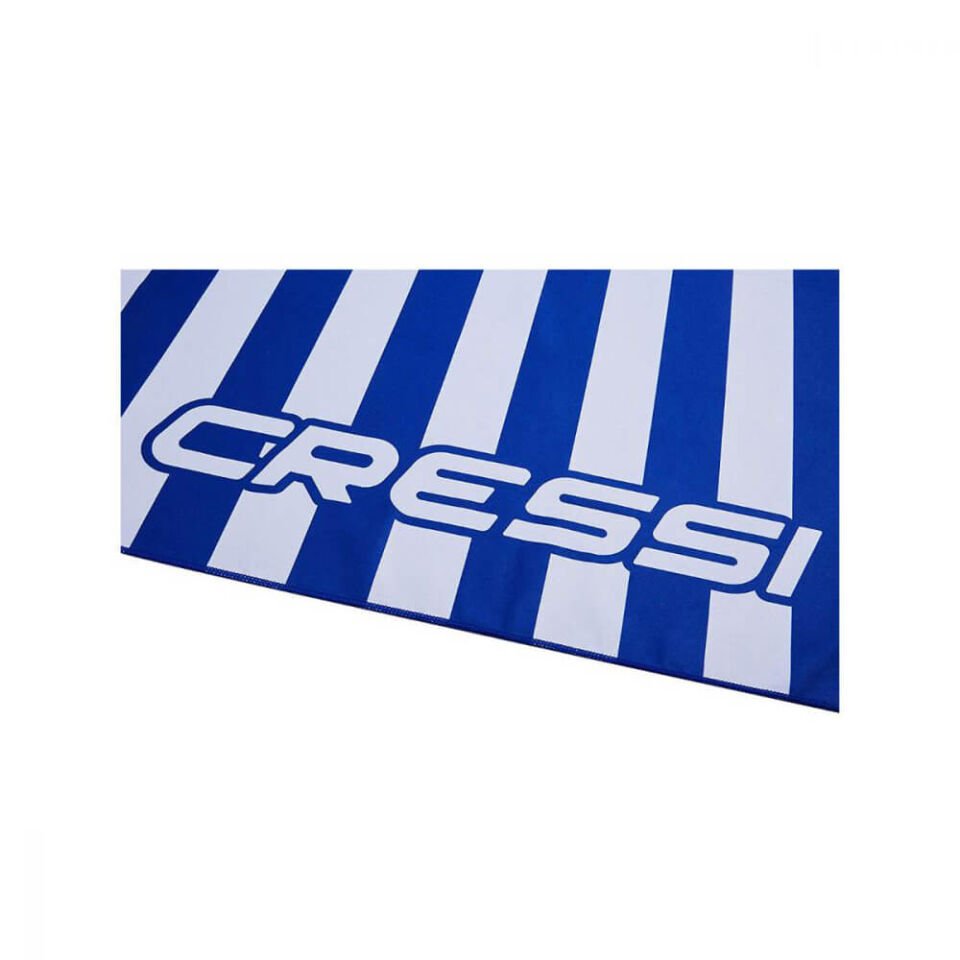 Cressi Mikrofiber Çizgili Plaj Havlusu NAVY - 90X180CM